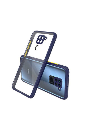 Xiaomi Redmi Note 9 Uyumlu Kılıf Zore Kaff Kapak Lacivert