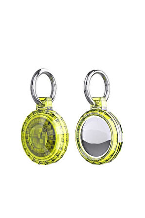 Zore Airtag 04 Silikon Anahtarlık Sarı
