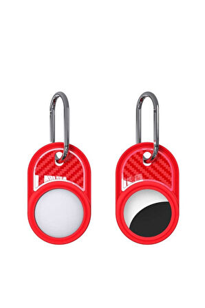 Zore Airtag 05 Silikon Anahtarlık Kırmızı