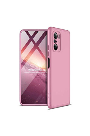 Xiaomi Redmi K40 Uyumlu Kılıf Zore Ays Kapak Rose Gold