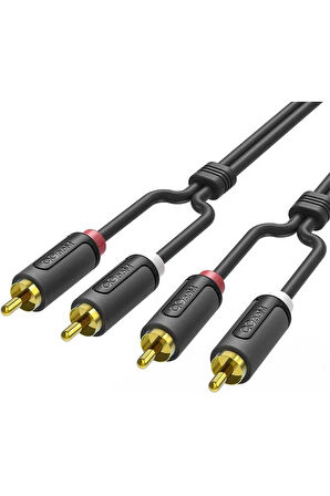 Qgeem QG-AU12 Dual RCA Aux Audio Kablo 3.05M