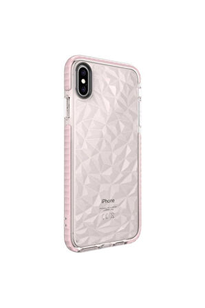 Apple iPhone XS Max Uyumlu Kılıf Zore Buzz Kapak Pembe