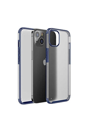 Apple iPhone 13 Mini Uyumlu Kılıf Zore Volks Kapak Lacivert