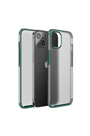 Apple iPhone 13 Uyumlu Kılıf Zore Volks Kapak Koyu Yeşil
