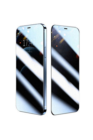 Apple iPhone 12 Mini Uyumlu Zore Fit Hard Mat Privacy Cam Ekran Koruyucu