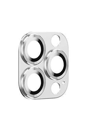Apple iPhone 13 Pro Uyumlu CL-03 Kamera Lens Koruyucu Gümüş