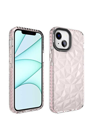 Apple iPhone 13 Uyumlu Kılıf Zore Buzz Kapak Pembe