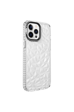 Apple iPhone 13 Pro Uyumlu Kılıf Zore Buzz Kapak Beyaz