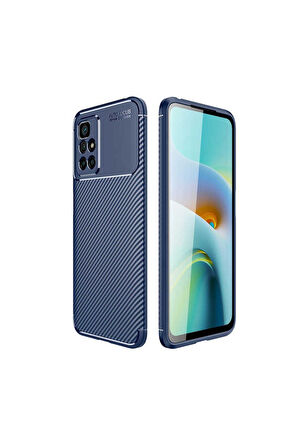 Xiaomi Redmi 10 Uyumlu Kılıf Zore Negro Silikon Kapak Lacivert