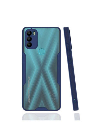 General Mobile 21 Plus Uyumlu Kılıf Zore Parfe Kapak Lacivert