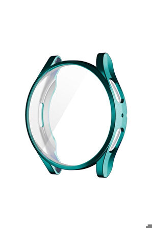 Samsung Galaxy Watch 4 Classic 42mm Uyumlu Zore Watch Gard 02 Koruyucu Silikon Koyu Yeşil