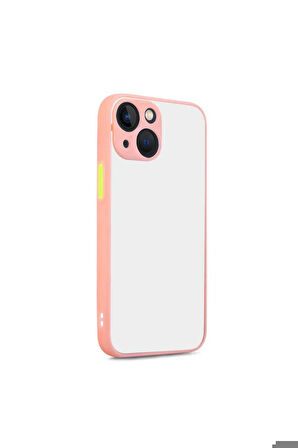 Apple iPhone 13 Uyumlu Kılıf Zore Hux Kapak Pembe
