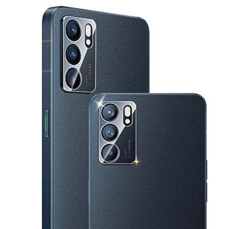 Oppo Reno 6 4G Uyumlu Zore Nano Kamera Koruyucu