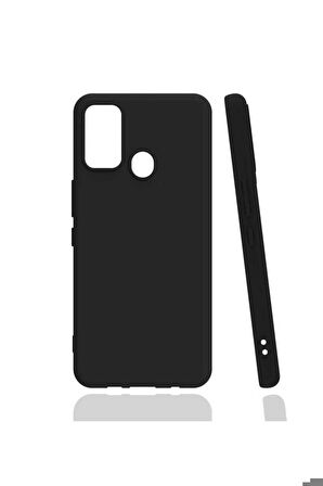 Tecno Spark 7 Uyumlu Kılıf Zore Biye Silikon Siyah