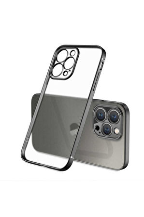 Apple iPhone 12 Pro Uyumlu Kılıf Zore Mat Gbox Kapak Siyah