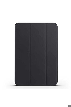 Apple iPad Mini 2021 (6.Nesil) Uyumlu Zore Smart Cover Standlı 1-1 Kılıf Siyah