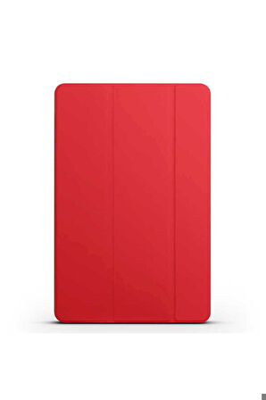 Xiaomi Mi Pad 5 Uyumlu Zore Smart Cover Standlı 1-1 Kılıf Kırmızı