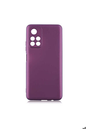Xiaomi Redmi Note 11T 5G Uyumlu Kılıf Zore Premier Silikon Kapak Mürdüm