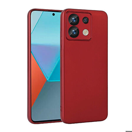 Xiaomi Redmi Note 13 Pro 5G Uyumlu Kılıf Zore Premier Silikon Kapak Kırmızı