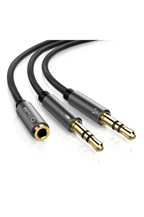 Qgeem QG-AU06 3.5mm Çoğaltıcı Audio Kablo