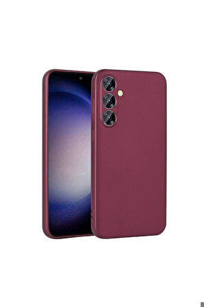 Samsung Galaxy S24 Uyumlu Kılıf Zore Premier Silikon Kapak Mürdüm