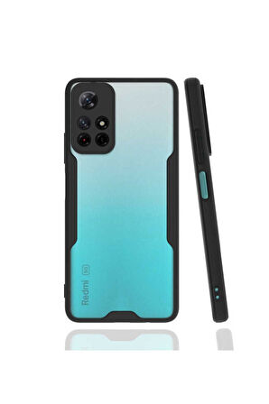 Xiaomi Redmi Note 11T 5G Uyumlu Kılıf Zore Parfe Kapak Siyah