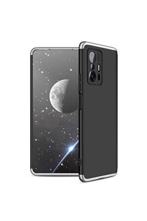Xiaomi Mi 11T Pro 5G Uyumlu Kılıf Zore Ays Kapak Siyah-Gri