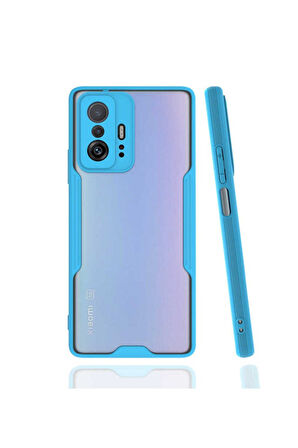 Xiaomi Mi 11T Pro 5G Uyumlu Kılıf Zore Parfe Kapak Mavi
