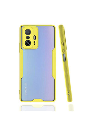 Xiaomi Mi 11T Pro 5G Uyumlu Kılıf Zore Parfe Kapak Sarı