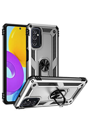 Samsung Galaxy M52 Uyumlu Kılıf Zore Vega Kapak Gri