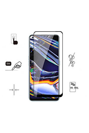 Oppo A54 4G Uyumlu Zore Kenarları Kırılmaya Dayanıklı Cam Ekran Koruyucu
