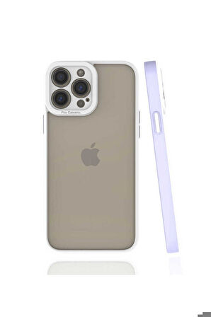 Apple iPhone 13 Pro Max Uyumlu Kılıf Zore Mima Kapak Lila
