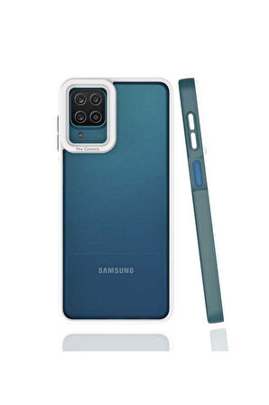 Samsung Galaxy A12 Uyumlu Kılıf Zore Mima Kapak Koyu Yeşil