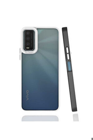 Vivo Y20 Uyumlu Kılıf Zore Mima Kapak Siyah