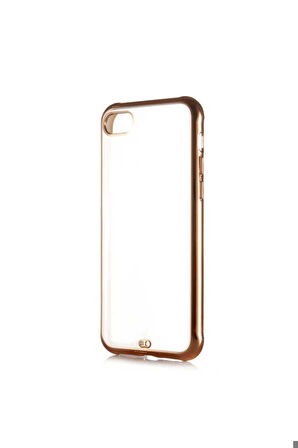 Apple iPhone SE 2022 Uyumlu Kılıf Zore Voit Kapak Gold