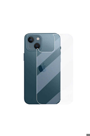 Apple iPhone 13 Mini Uyumlu Zore Back Maxi Glass Temperli Cam Arka Koruyucu