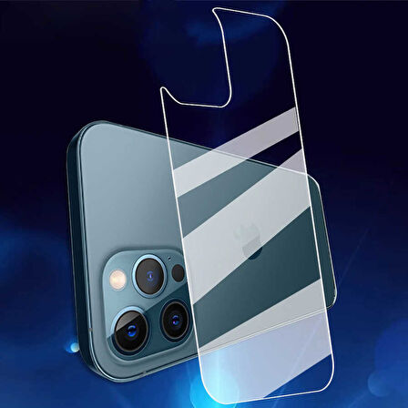 Apple iPhone 13 Pro Uyumlu Zore Back Maxi Glass Temperli Cam Arka Koruyucu