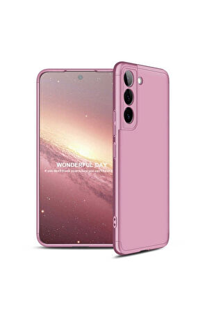 Samsung Galaxy S22 Uyumlu Kılıf Zore Ays Kapak Rose Gold
