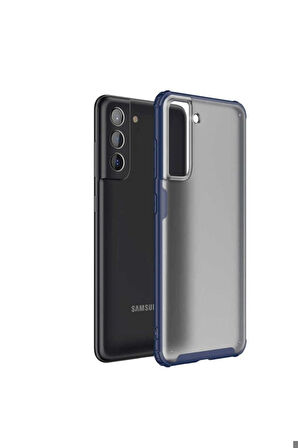 Samsung Galaxy S21 FE Uyumlu Kılıf Zore Volks Kapak Lacivert
