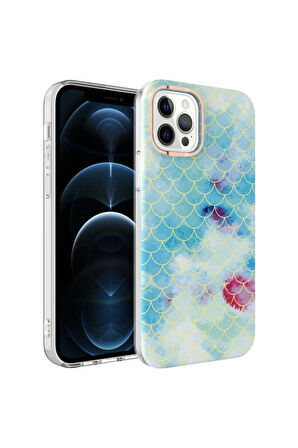 Apple iPhone 12 Pro Uyumlu Kılıf Zore Bella Kapak Mavi