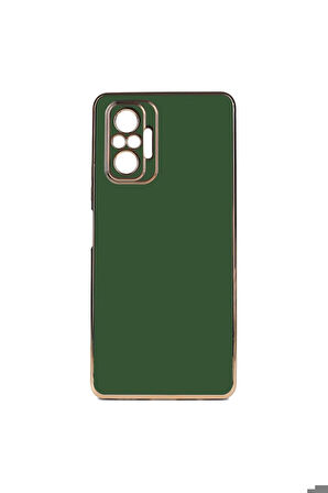Xiaomi Redmi Note 10 Pro Uyumlu Kılıf Zore Bark Kapak Koyu Yeşil