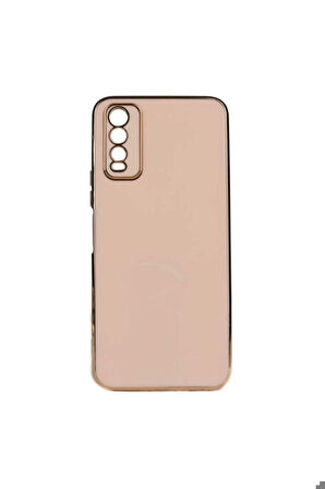 Vivo Y20S Uyumlu Kılıf Zore Bark Kapak Rose Gold