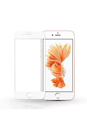 Apple iPhone 7 Plus Uyumlu Davin 5D Cam Ekran Koruyucu Beyaz