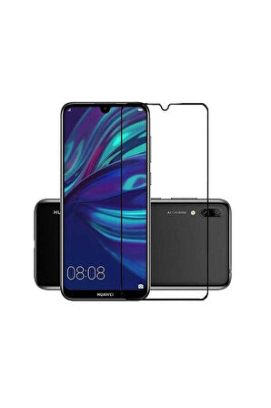 Huawei Y7 Prime 2019 Uyumlu Davin 5D Cam Ekran Koruyucu