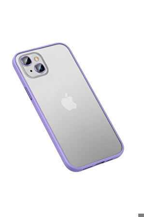 Apple iPhone 13 Uyumlu Kılıf Zore Retro Kapak Lila