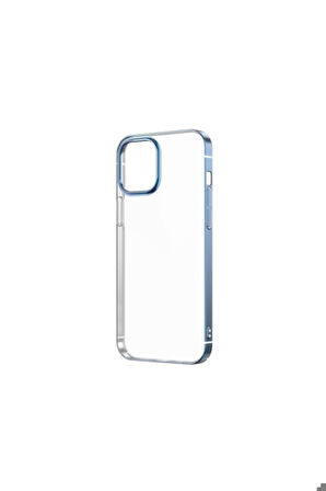 Apple iPhone 12 Pro Uyumlu Kılıf Zore Sun Kapak Mavi Açık