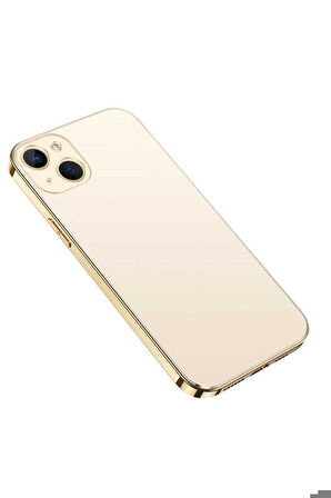 Apple iPhone 13 Uyumlu Kılıf Zore Bobo Kapak Gold
