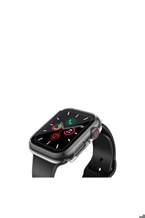 Apple Watch 7 45mm Uyumlu Zore Watch Gard 07 Sert PC Koruyucu Renksiz