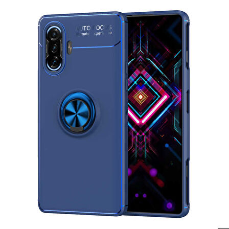 Xiaomi Redmi K40 Gaming Uyumlu Kılıf Zore Ravel Silikon Kapak Mavi