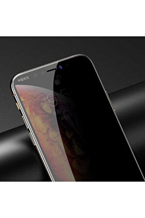 Apple iPhone 12 Pro Uyumlu Davin 5D Privacy Cam Ekran Koruyucu